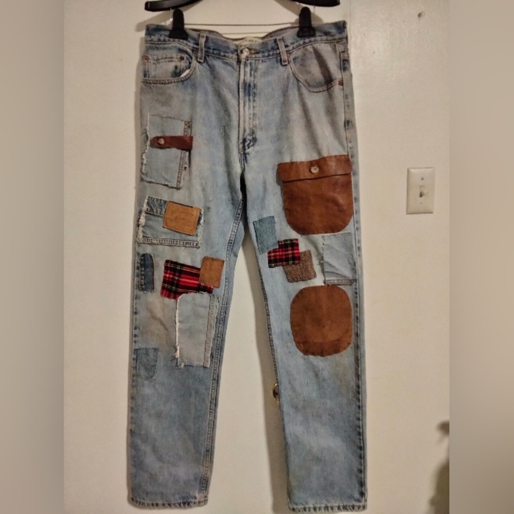 Custom Made Vintage Levi's Motorcycle jeans size 36 x 34